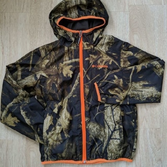 columbia camo rain jacket